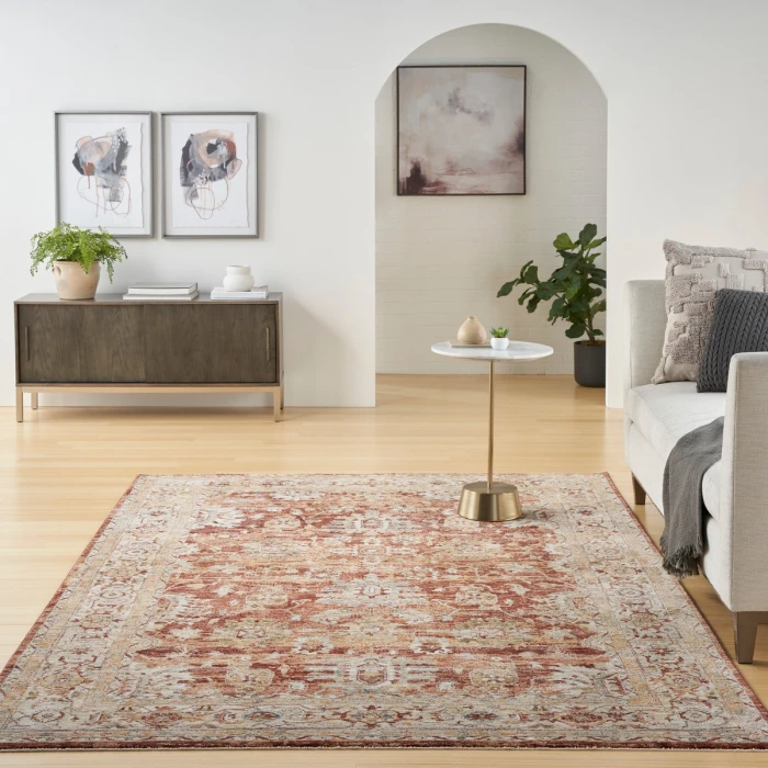 Nourison Sahar Rust SHR02 8 ft. X 10 ft. Rect. Rug
