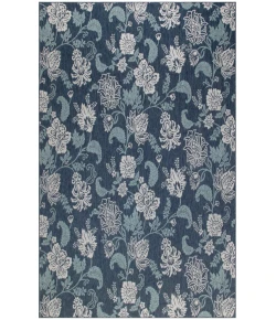 Nourison Home Garden Oasis GOA03 Navy 9 ft. X 12 ft. Area Rug