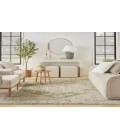Nourison Astra Machine Washable Ivory Green ASW11 6 ft. 7 in. X 9 ft. Rectangle Rug