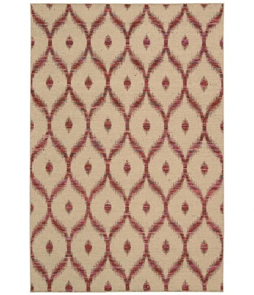 Nourison Home Spectrum Beige Burgundy SPE02 8ft. x 10ft.6in. Rect. Rug