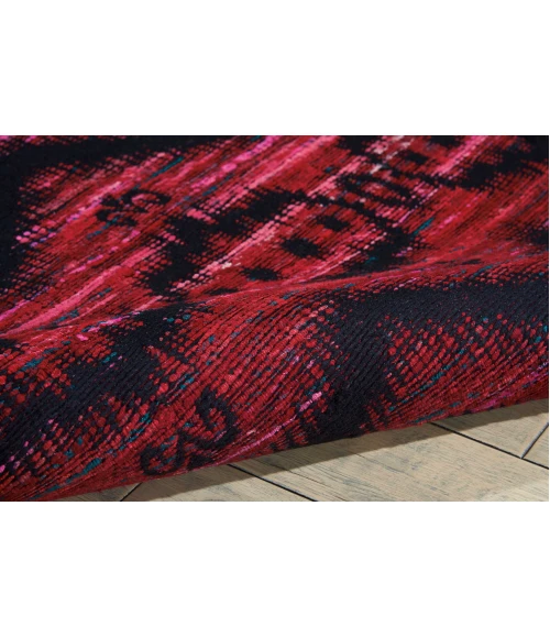 Nourison Home Spectrum Burgundy Black SPE01 3ft.9in. x 5ft.9in. Rect. Rug