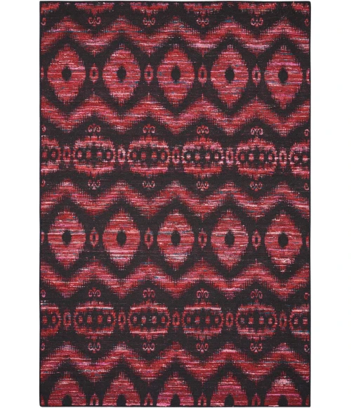 Nourison Home Spectrum Burgundy Black SPE01 3ft.9in. x 5ft.9in. Rect. Rug
