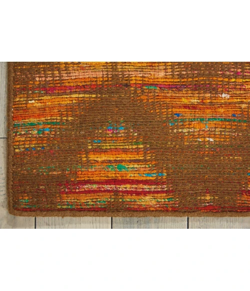 Nourison Home Spectrum Flame Chocolate SPE01 3ft.9in. x 5ft.9in. Rect. Rug