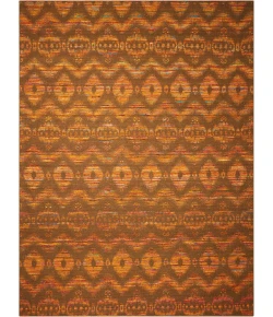Nourison Home Spectrum Flame Chocolate SPE01 3ft.9in. x 5ft.9in. Rect. Rug