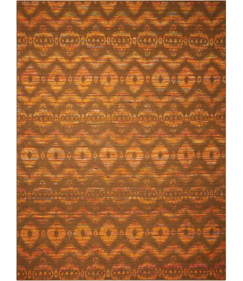 Nourison Home Spectrum Flame Chocolate SPE01 3ft.9in. x 5ft.9in. Rect. Rug