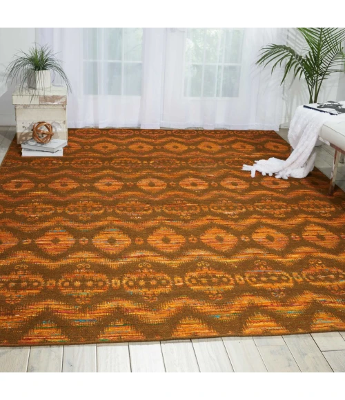 Nourison Home Spectrum Flame Chocolate SPE01 3ft.9in. x 5ft.9in. Rect. Rug