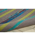 Nourison Home Spectrum Grey Turquoise SPE04 3ft.9in. x 5ft.9in. Rect. Rug