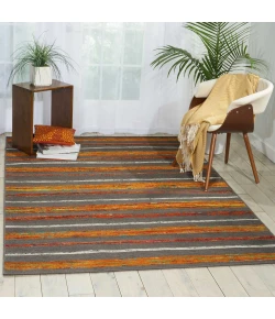 Nourison Home Spectrum Grey Flame SPE05 3ft.9in. x 5ft.9in. Rect. Rug