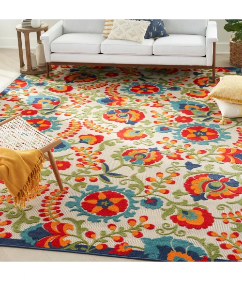 Nourison Aloha Area Rug ALH17 Multicolor 10' x 14'