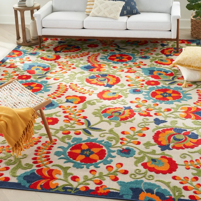 Nourison Aloha Area Rug ALH17 Multicolor 10' x 14'