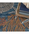 Nourison Seaside Blue Multicolor SDS04 4 ft. X 6 ft. Rect. Rug