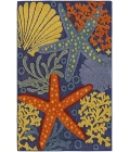 Nourison Aloha Navy Multicolor ALH24 2 ft. 8 in. X 4 ft. Rectangle Rug