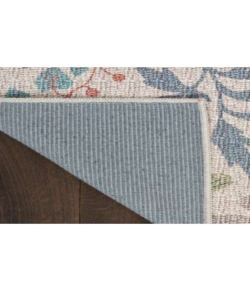 Nourison Nourison Washables Cream Multicolor NWB06 5 ft. 2 in. X 7 ft. Rectangle Rug