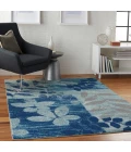 Nourison Tranquil Area Rug TRA01-Navy/Light Blue