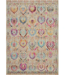 Nourison Home Vintage Kashan VKA04 Ivory/Multicolor 4 ft. X 6 ft. Area Rug