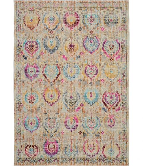 Nourison Vintage Kashan Area Rug VKA04-Ivory/Multicolor
