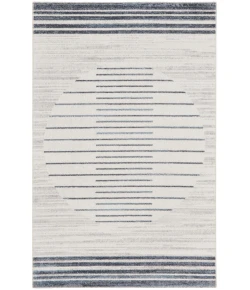 Nourison Home Astra Machine Washable ASW04 Ivory Blue 4 ft. X 6 ft. Area Rug