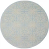 Nourison Home Jubilant JUB06 Ivory Light Blue 5 ft. 3 in. Round Area Rug