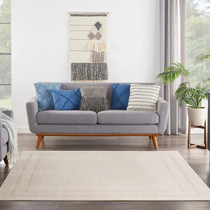 Nourison Home Nourison Essentials Ivory Gold NRE02 9 ft. Square Rug