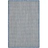 Nourison Home Courtyard COU01 Ivory Blue 2 ft. X 3 ft. Area Rug