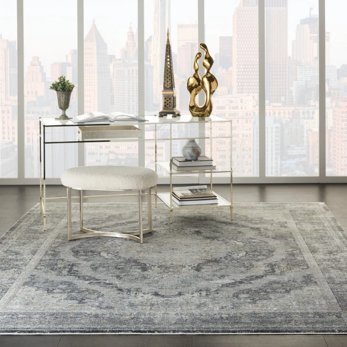 Nourison Starry Nights Area Rug STN05-Charcoal/Cream