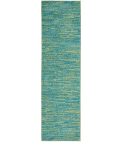 Nourison Home Nourison Essentials NRE01 Blue Green 2 ft. 2 in. X 7 ft. 6 in. Area Rug