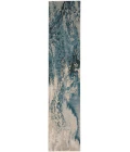 Nourison Maxell Area Rug MAE08 Ivory/Teal 2'2" x 10'