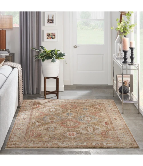 Nourison Sahar Green SHR01 4 ft. X 6 ft. Rect. Rug