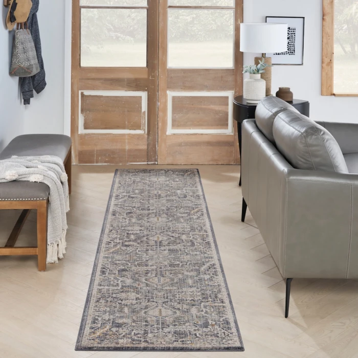 Nourison Lynx Navy Multicolor LNX02 8 ft. Rect. Rug