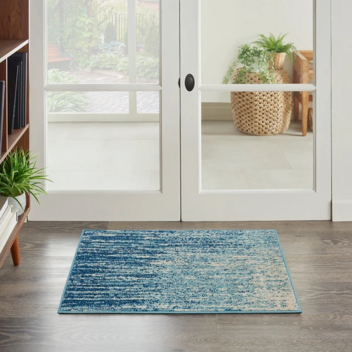 Nourison Passion Area Rug PSN09-Navy/Light Blue