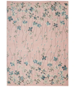 Nourison Home Tranquil TRA04 Pink 5 ft. 3 in. X 7 ft. 3 in. Area Rug
