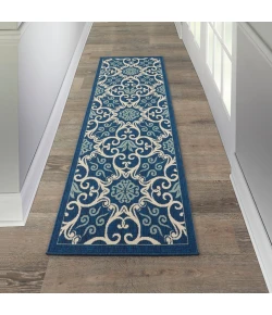 Nourison Home Caribbean CRB02 Navy 2 ft. 3 in. X 7 ft. 6 in. Area Rug