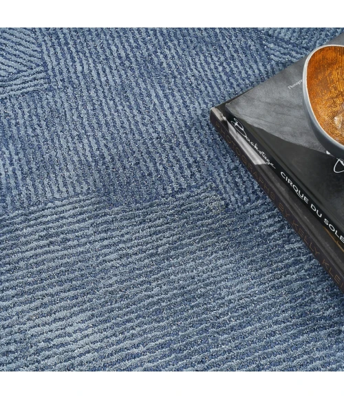 Michael Amini Ma30 Star Area Rug SMR01 Blue 4' x 6'
