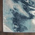 Kathy Ireland American Manor Area Rug AMR03 Blue/Ivory 3'11" x 5'11"