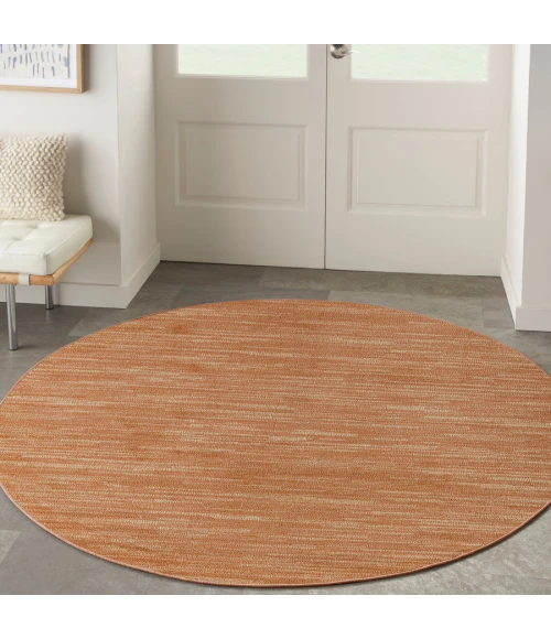 Nourison Home Nourison Essentials Rust NRE01 8 ft. Round Rug