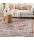 Nourison Vintage Kashan Area Rug VKA07-Red/Ivory