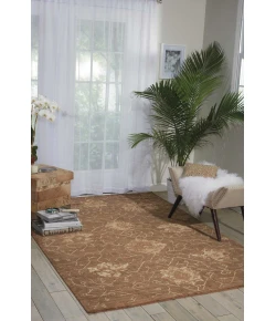 Nourison Home Silken Allure SLK08 Chocolate 5 ft. 6 in. X 8 ft. Area Rug