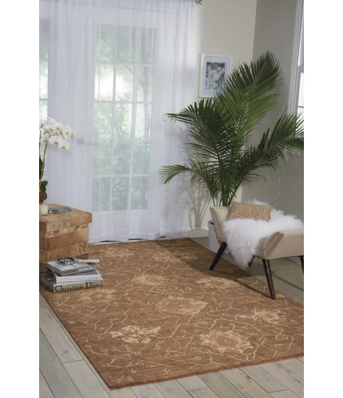 Nourison Silken Allure Area Rug SLK08-Chocolate