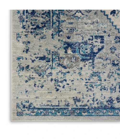 Nourison Tranquil Area Rug TRA06-Ivory/Light Blue