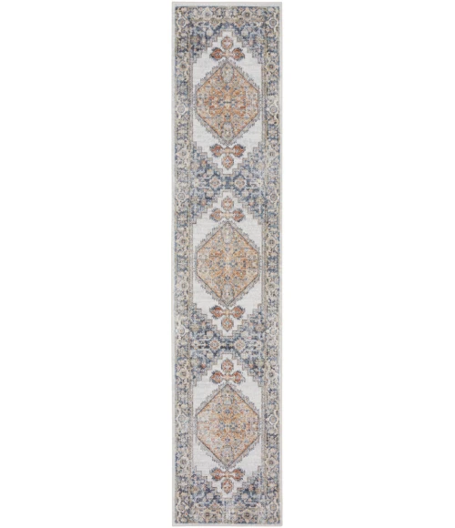 Nourison Astra Machine Washable Area Rug ASW11 Grey/Gold