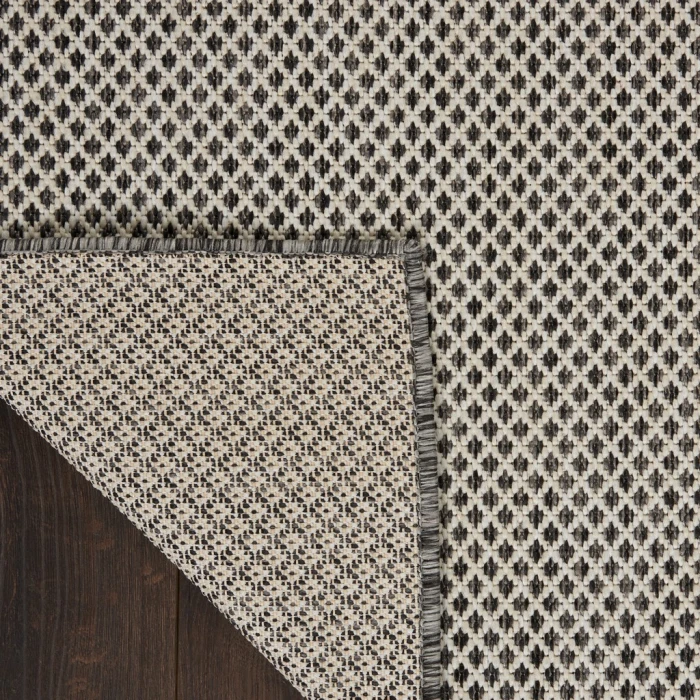 Nourison Courtyard Area Rug COU01-Ivory Charcoal