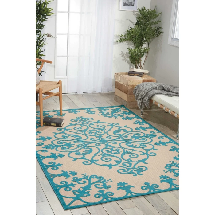 Nourison Aloha Area Rug ALH12-Aqua