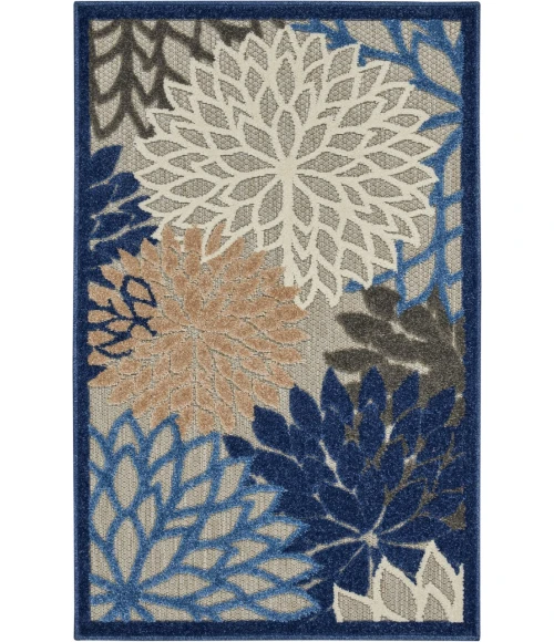 Nourison Aloha Area Rug ALH05-Blue/Multicolor