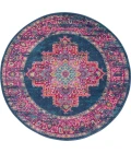 Nourison Passion Round Area Rug PSN03-Blue