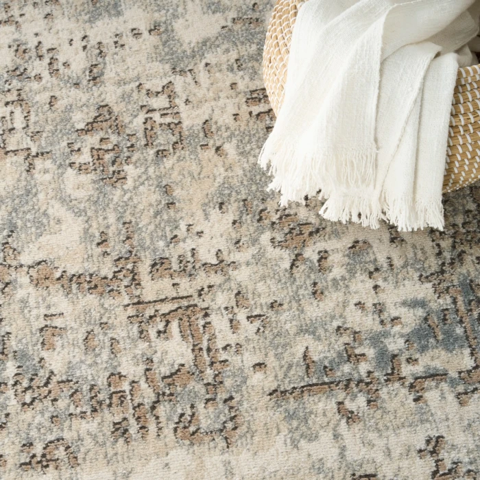 Nourison Quarry Ivory Beige QUA17 6 ft. X 9 ft. Rect. Rug