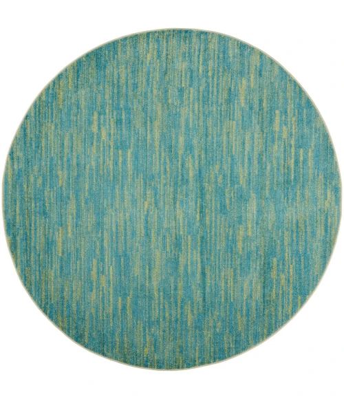 Nourison Essentials Blue Green Area Rug NRE01-Blue Green