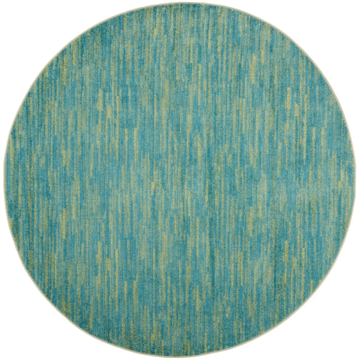 Nourison Essentials Blue Green Area Rug NRE01-Blue Green