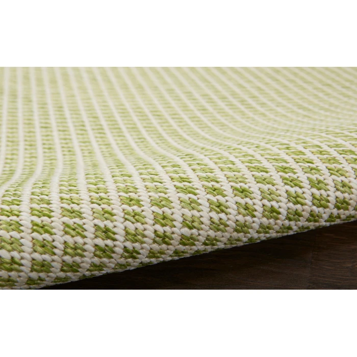 Nourison Courtyard Ivory Green COU01 2 ft. 2 in. X 8 ft. Rectangle Rug