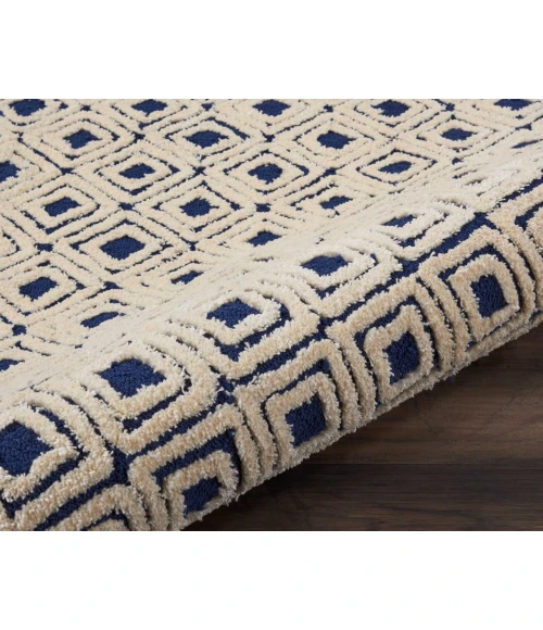 Nourison Home Deco Mod Navy 46358 2ft.3in. x 7ft.6in. Rect. Rug