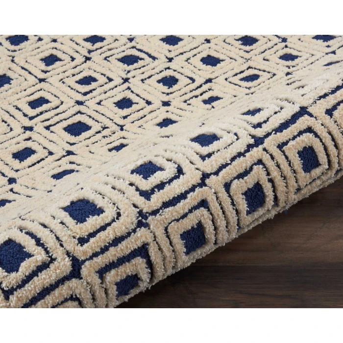 Nourison Home Deco Mod Navy 46358 2ft.3in. x 7ft.6in. Rect. Rug